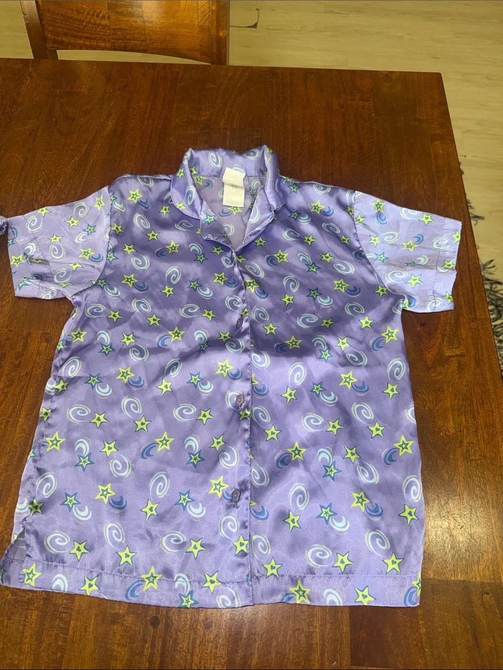 Y2K Xhilaration Kids Purple Star & Moon Pajama Set size L 12